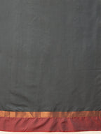 Hiral Fashion Grey Banarasi Art Silk Solid Saree | Grocsy