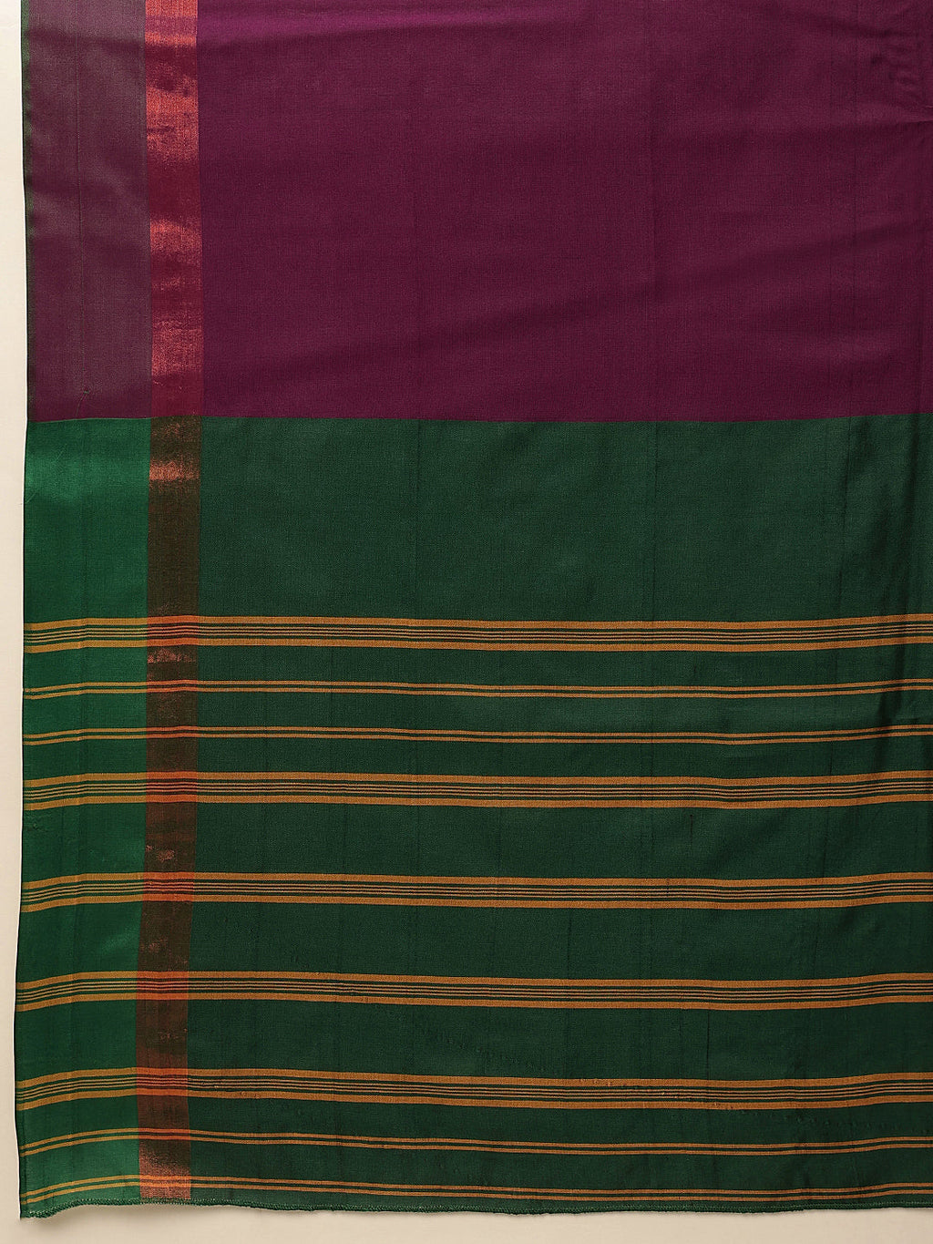 Hiral Fashion Purple Banarasi Art Silk Solid Saree | Grocsy