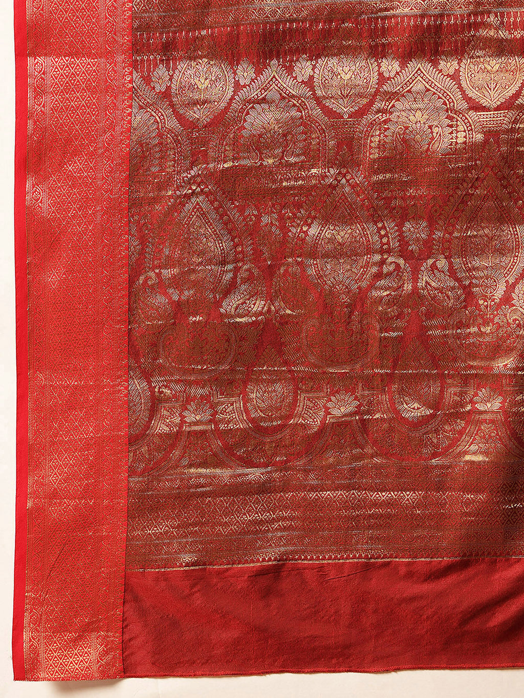 Hiral Fashion Black Banarasi Silk Woven Design Saree | Grocsy