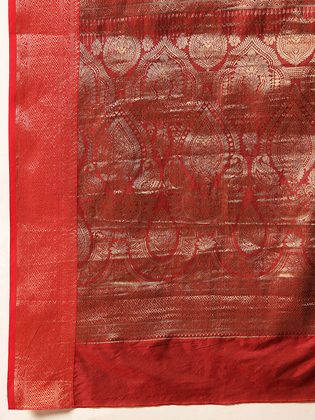 Hiral Fashion Black Banarasi Silk Woven Design Saree | Grocsy