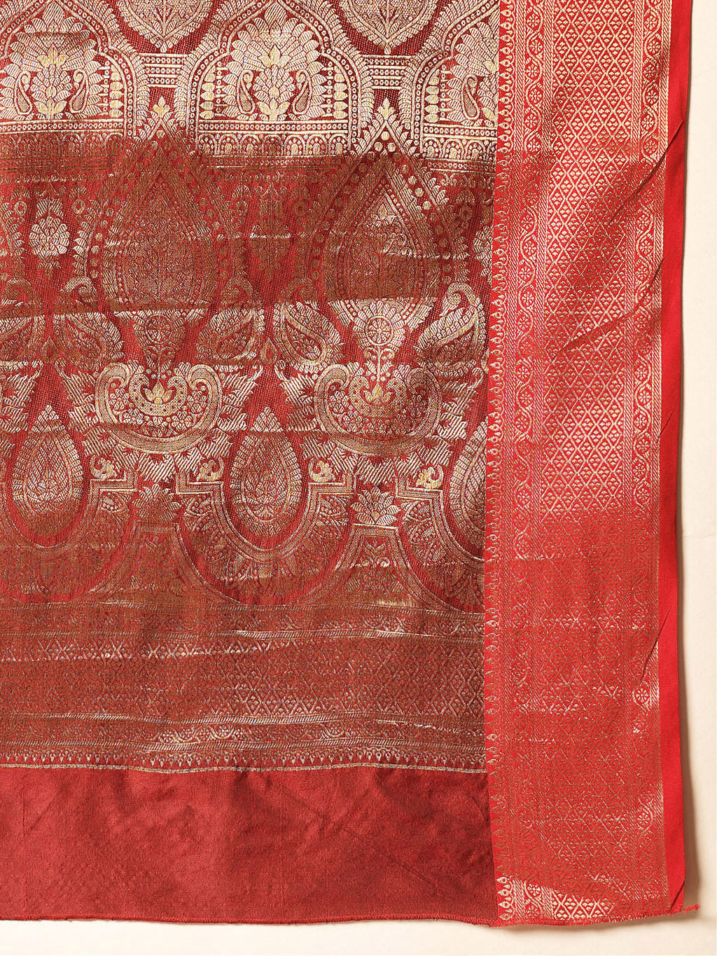 Hiral Fashion Green Banarasi Silk Woven Design Saree | Grocsy