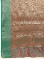Hiral Fashion Red Banarasi Silk Woven Design Saree | Grocsy