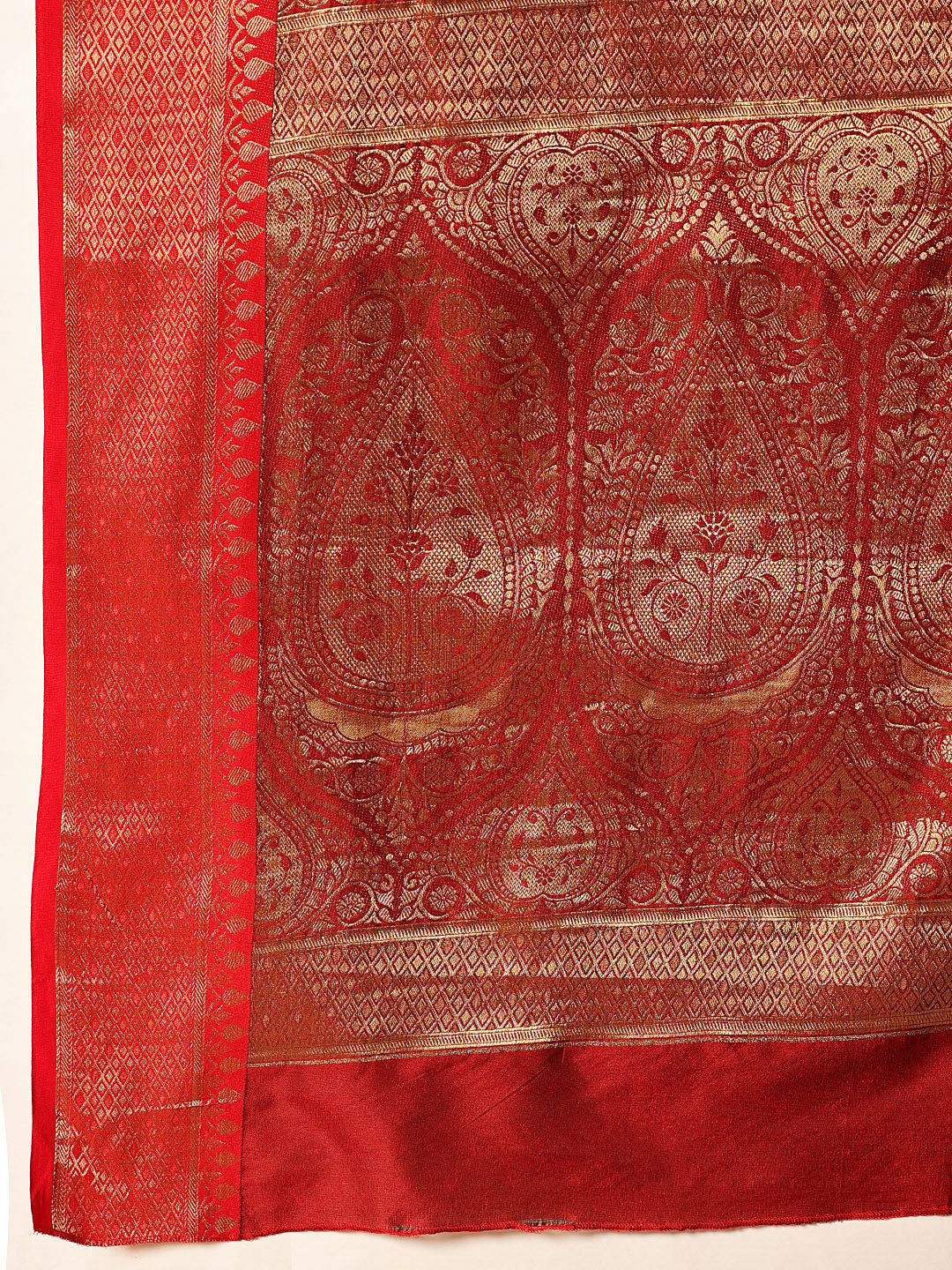 Hiral Fashion Black Banarasi Silk Woven Design Saree | Grocsy