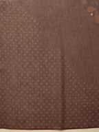 Hiral Fashion Brown Chanderi Cotton Blend Floral Digital Printed Saree | Grocsy