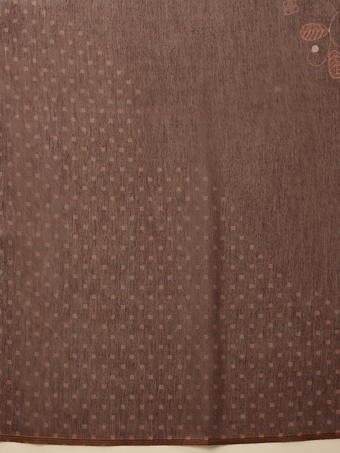 Hiral Fashion Brown Chanderi Cotton Blend Floral Digital Printed Saree | Grocsy