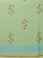 Hiral Fashion Green Chanderi Cotton Blend Animal Print Digital Printed Saree | Grocsy