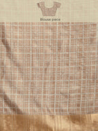 Brown Silk Blend Digital Print Floral Saree with Unstitched Blouse - Hiral Fashion | Grocsy