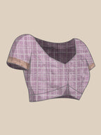 Lavender Silk Blend Digital Print Floral Saree with Unstitched Blouse - Hiral Fashion | Grocsy