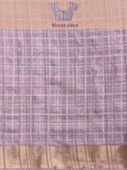 Lavender Silk Blend Digital Print Floral Saree with Unstitched Blouse - Hiral Fashion | Grocsy