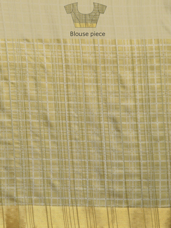 Olive Silk Blend Digital Print Floral Saree with Unstitched Blouse - Hiral Fashion | Grocsy