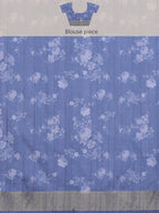 Lavender Tusser Silk Digital Print Floral Saree with Unstitched Blouse - Hiral Fashion | Grocsy