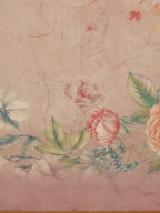 Beige Cotton Blend Digital Print Floral Saree with Unstitched Blouse - Hiral Fashion | Grocsy