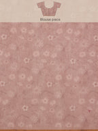 Beige Cotton Blend Digital Print Floral Saree with Unstitched Blouse - Hiral Fashion | Grocsy