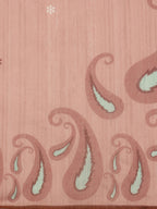 Peach Cotton Blend Digital Print Floral Saree with Unstitched Blouse - Hiral Fashion | Grocsy