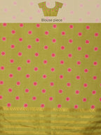 Multicolor Silk Blend Digital Print Bandhani Saree with Unstitched Blouse - Hiral Fashion | Grocsy