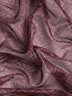 Purple Kanjeevaram Silk Digital Print Geomatric Saree with Unstitched Blouse - Hiral Fashion | Grocsy