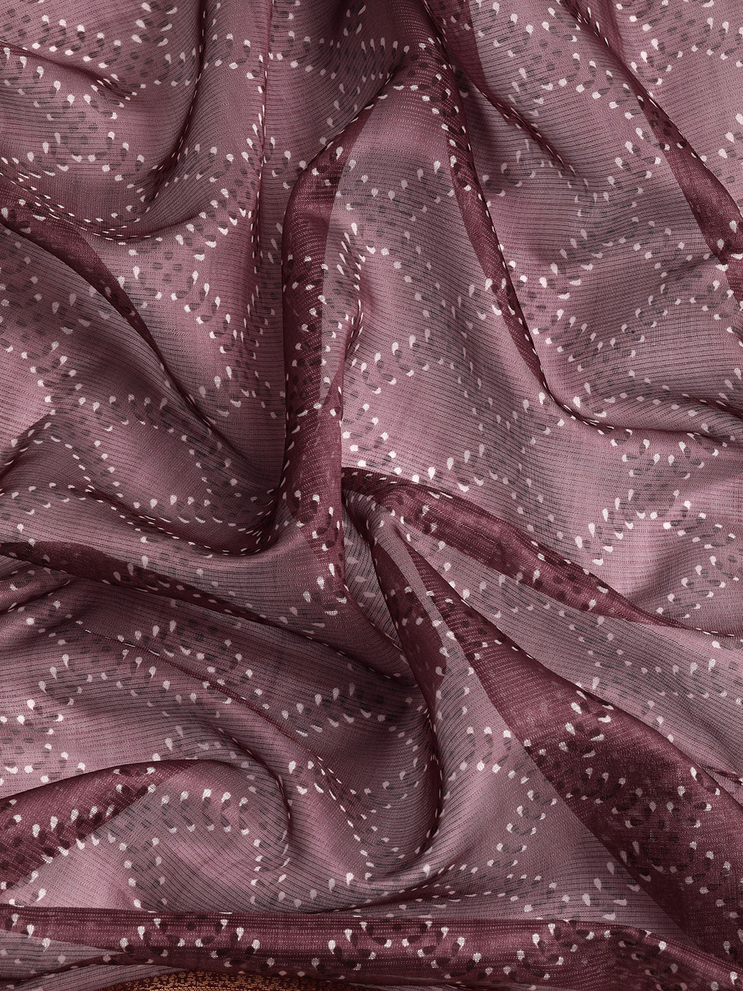 Purple Kanjeevaram Silk Digital Print Geomatric Saree with Unstitched Blouse - Hiral Fashion | Grocsy