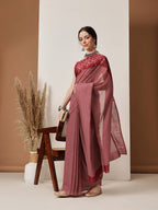 Hiral Fashion Maroon Bollywood Mul Cotton Abstract Digital Printed Saree | Grocsy