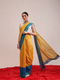 Hiral Fashion Yellow Bollywood Mul Cotton Abstract Digital Printed Saree | Grocsy