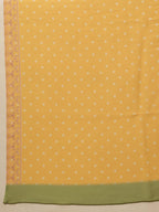 Hiral Fashion Mustard Bollywood Mul Cotton Polka Dots Digital Printed Saree | Grocsy
