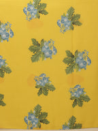Hiral Fashion Yellow Bollywood Mul Cotton Abstract Digital Printed Saree | Grocsy
