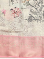 Multicolor Art Silk Woven Zari Design Kalamkari Saree with Unstitched Blouse - Hiral Fashion | Grocsy