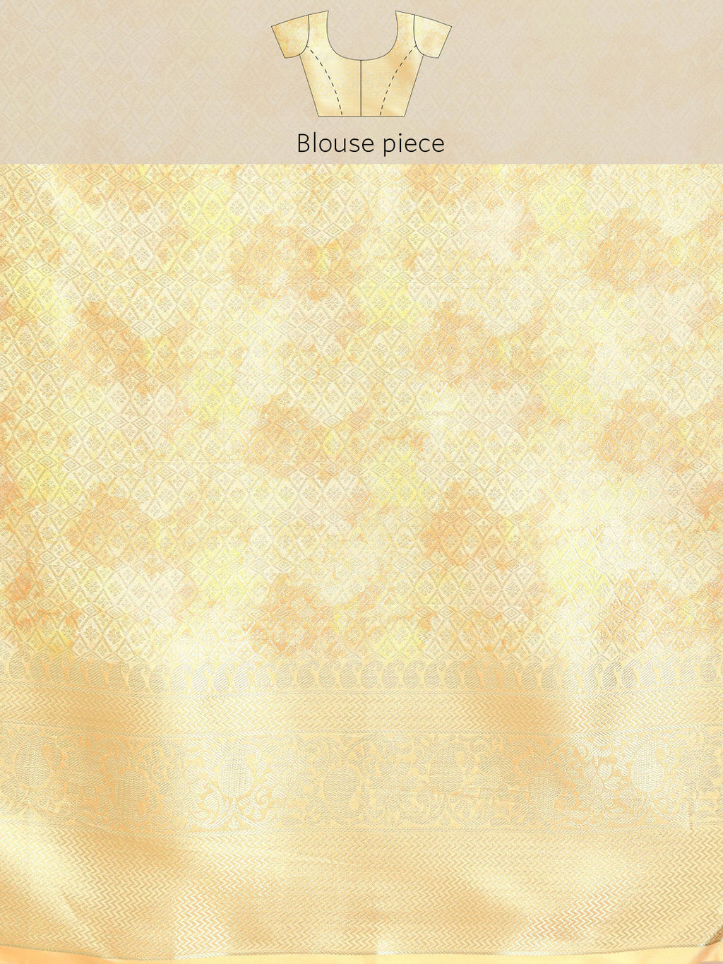 Multicolor Art Silk Woven Zari Design Floral Saree with Unstitched Blouse - Hiral Fashion | Grocsy