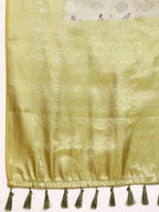 Multicolor Art Silk Woven Zari Design Floral Saree with Unstitched Blouse - Hiral Fashion | Grocsy