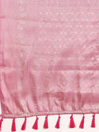 Multicolor Art Silk Woven Zari Design Floral Saree with Unstitched Blouse - Hiral Fashion | Grocsy