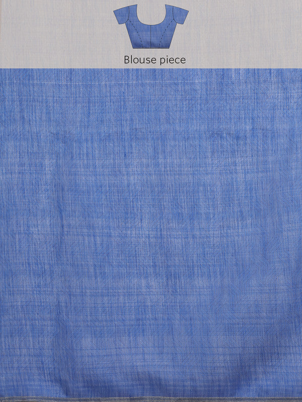 Gray Silk Cotton Digital Print Striped Saree with Unstitched Blouse - Hiral Fashion | Grocsy