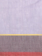 Lavender Silk Cotton Digital Print Solid Saree with Unstitched Blouse - Hiral Fashion | Grocsy