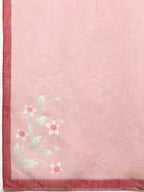 Red Silk Cotton Digital Print Solid Saree with Unstitched Blouse - Hiral Fashion | Grocsy