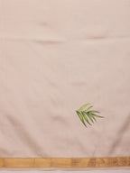 Hiral Fashion Off White Onam Art Silk Floral Digital Print Saree | Grocsy