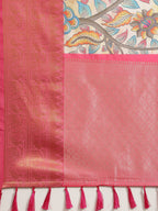 Multicolor Art Silk Digital Print Floral Saree with Unstitched Blouse - Hiral Fashion | Grocsy