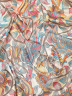 Multicolor Art Silk Digital Print Floral Saree with Unstitched Blouse - Hiral Fashion | Grocsy