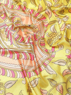 Green Art Silk Digital Print Floral Saree with Unstitched Blouse - Hiral Fashion | Grocsy
