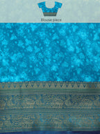 Light Pink Pure Silk Digital Print Floral Saree with Unstitched Blouse - Hiral Fashion | Grocsy