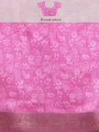Off White Pure Silk Digital Print Floral Saree with Unstitched Blouse - Hiral Fashion | Grocsy