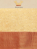 Multicolor Pure Silk Digital Print Floral Saree with Unstitched Blouse - Hiral Fashion | Grocsy