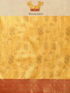 Sky Blue Pure Silk Digital Print Floral Saree with Unstitched Blouse - Hiral Fashion | Grocsy