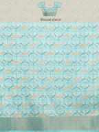 Multicolor Tusser Silk Digital Print Solid Saree with Unstitched Blouse - Hiral Fashion | Grocsy