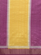 Yellow Tusser Silk Digital Print Solid Saree with Unstitched Blouse - Hiral Fashion | Grocsy