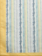 Mustard Cotton Blend Digital Print Striped Saree with Unstitched Blouse - Hiral Fashion | Grocsy
