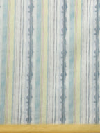 Mustard Cotton Blend Digital Print Striped Saree with Unstitched Blouse - Hiral Fashion | Grocsy