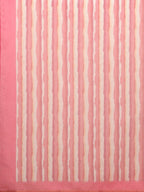 Red Cotton Blend Digital Print Striped Saree with Unstitched Blouse - Hiral Fashion | Grocsy