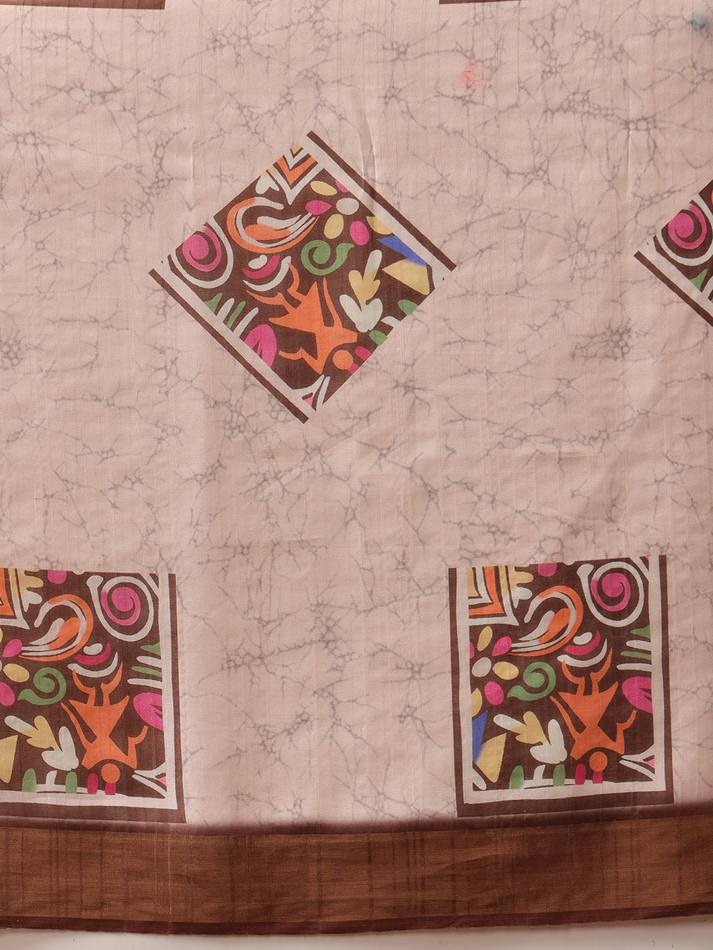 Hiral Fashion Multi Banarasi Silk Blend Floral Digital Printed Saree | Grocsy
