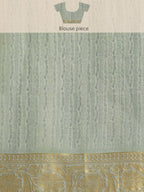 Beige Munga Silk Digital Print Floral Saree with Unstitched Blouse - Hiral Fashion | Grocsy