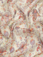 Multicolor Munga Silk Digital Print Abstract Saree with Unstitched Blouse - Hiral Fashion | Grocsy