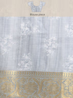 Rust Munga Silk Digital Print Animal Print Saree with Unstitched Blouse - Hiral Fashion | Grocsy