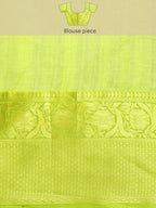 Navy Blue Munga Silk Digital Print Kalamkari Saree with Unstitched Blouse - Hiral Fashion | Grocsy